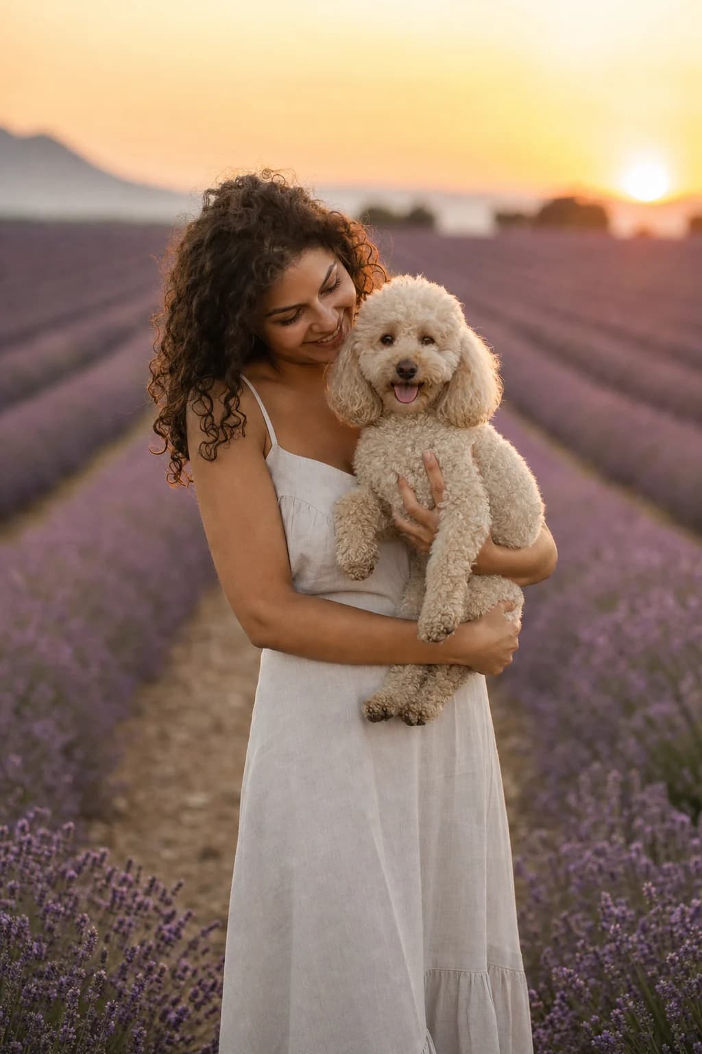 Lavender rows sample portrait