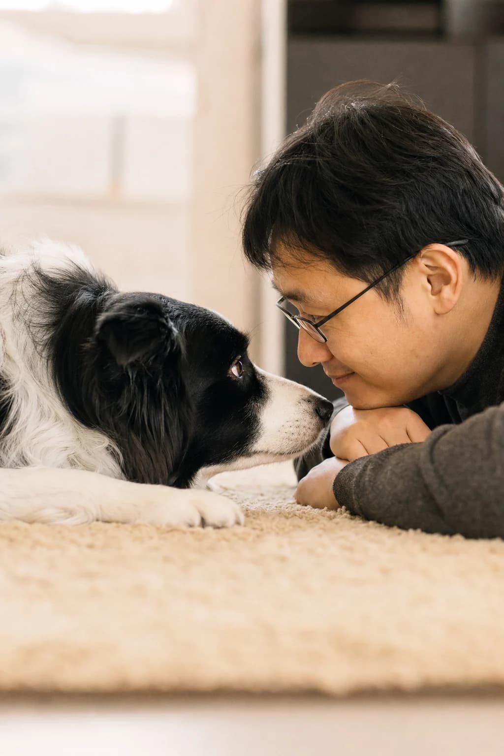 Nose to nose sample portrait