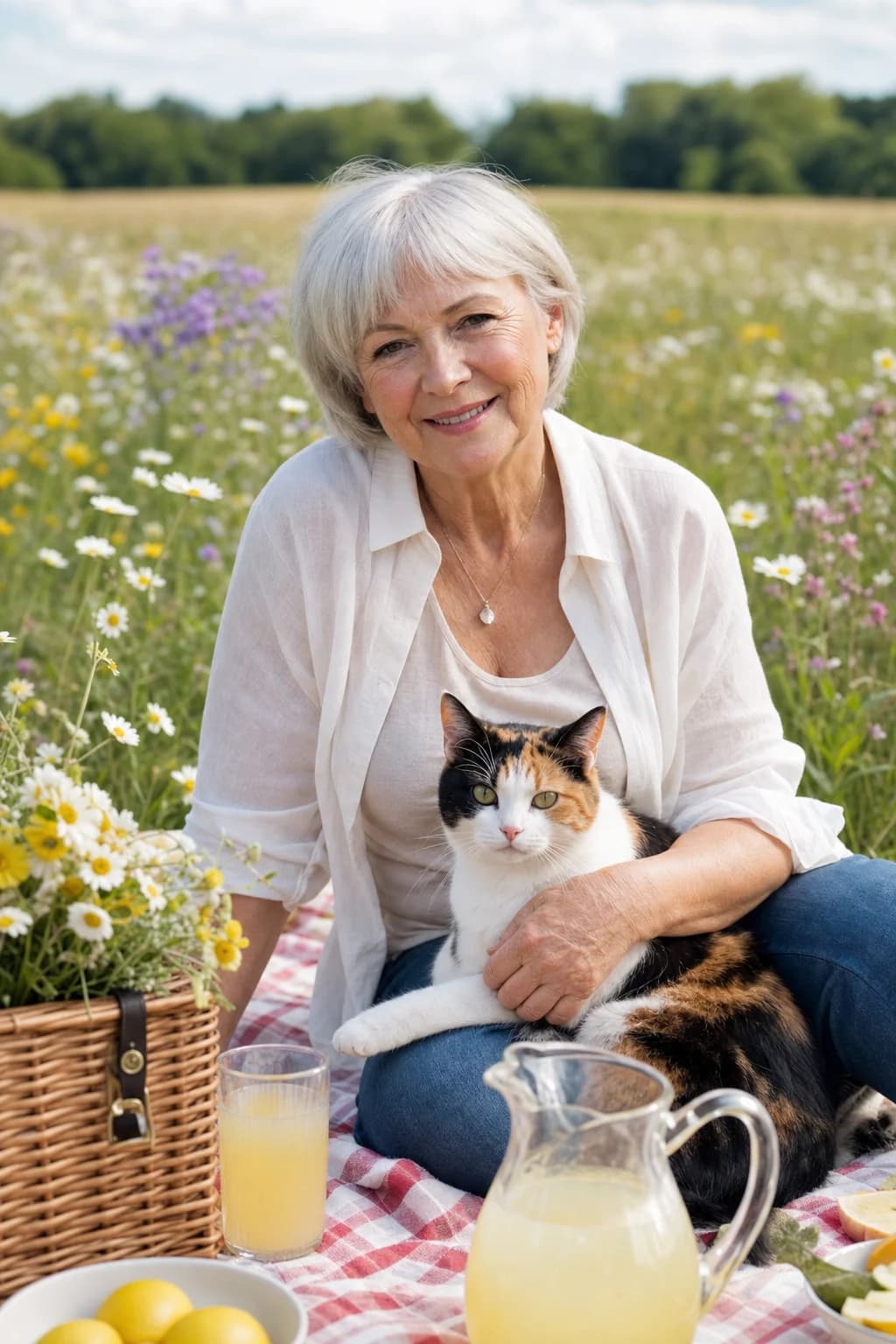 Wildflower picnic sample portrait
