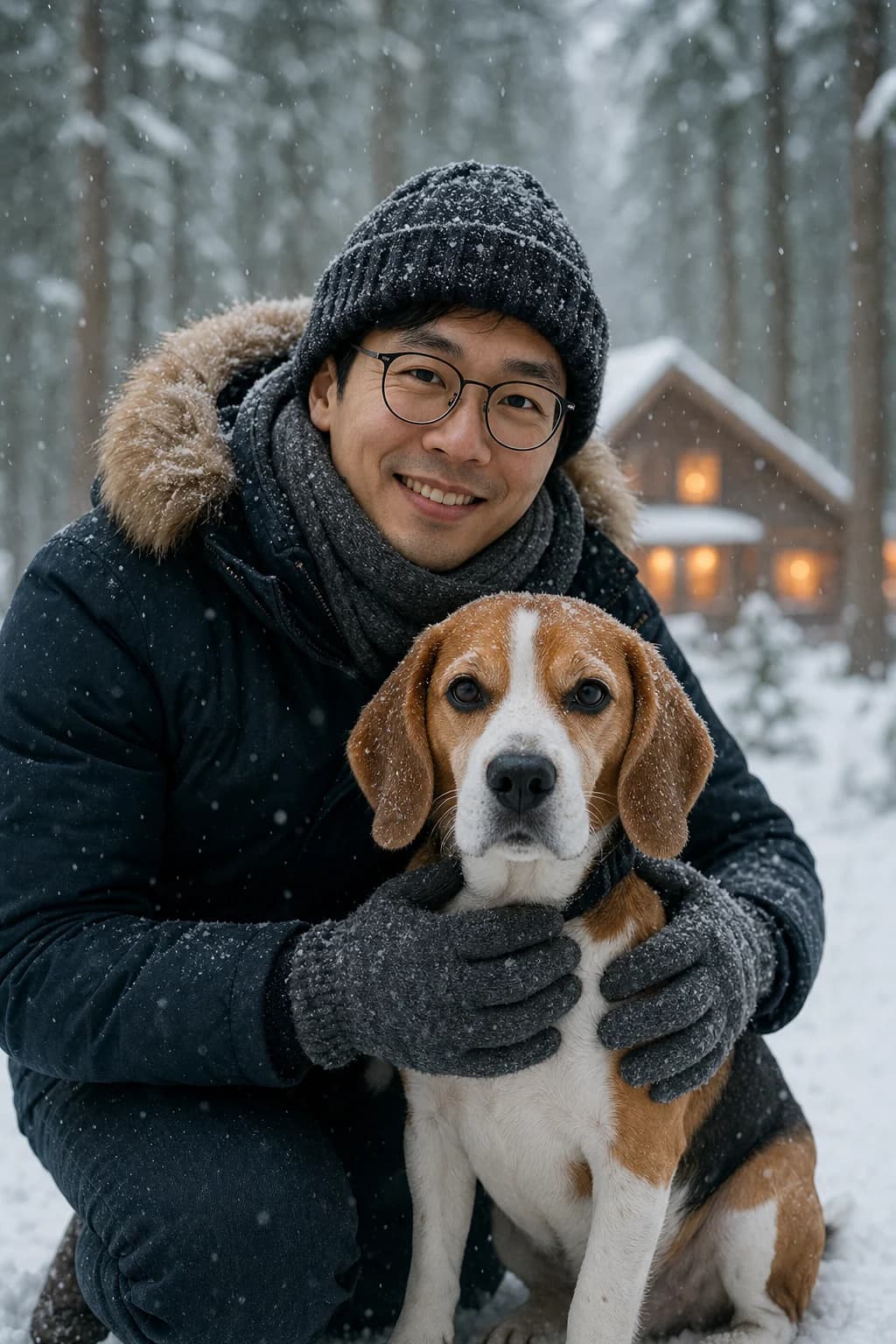 First snow sample portrait